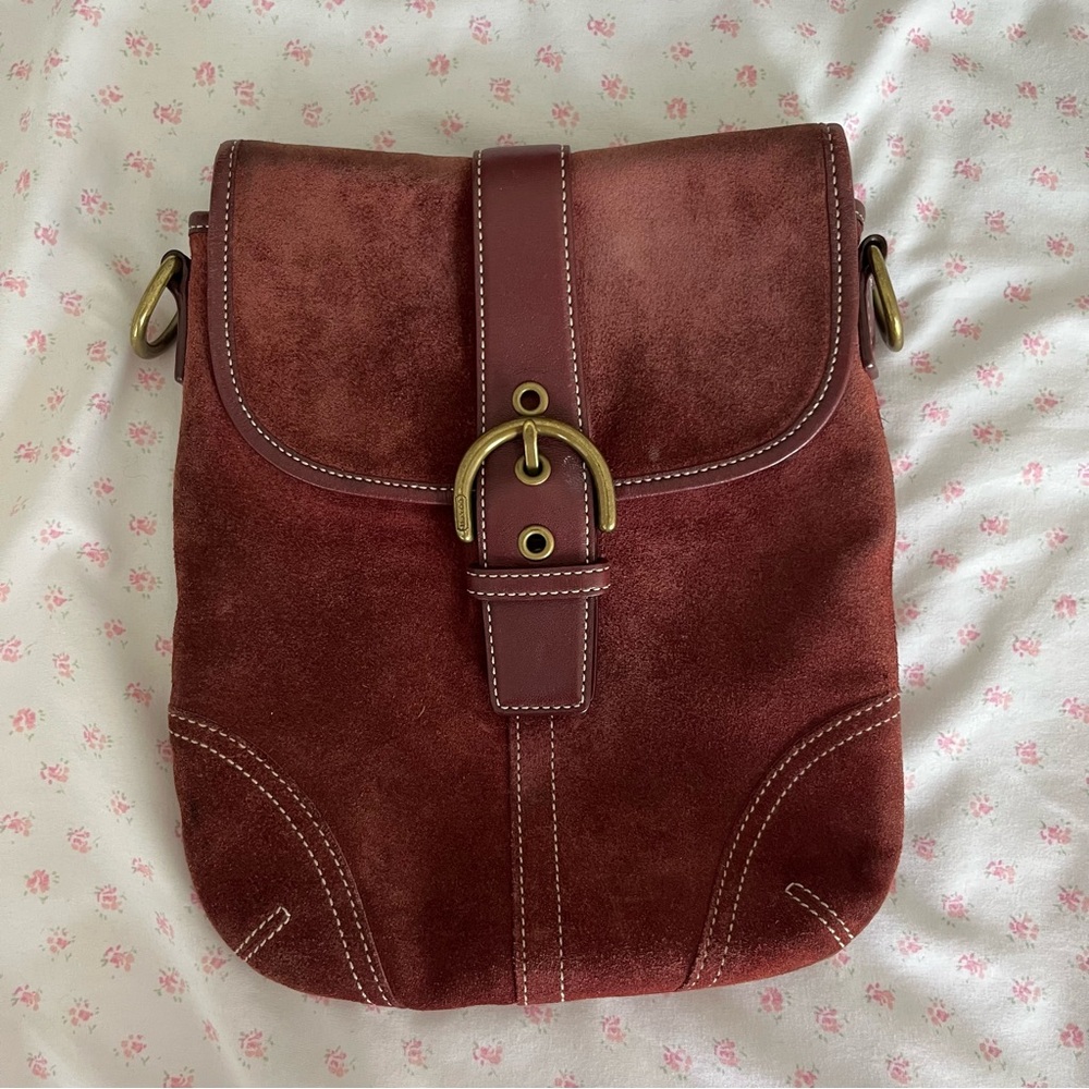 Vintage Coach Suede mini bag♥️♥️